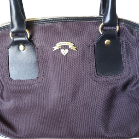 Victoria's Secret Zippered Canvas Travel / Toiletry Bag - Dark Brown color. - Picture 2 of 14